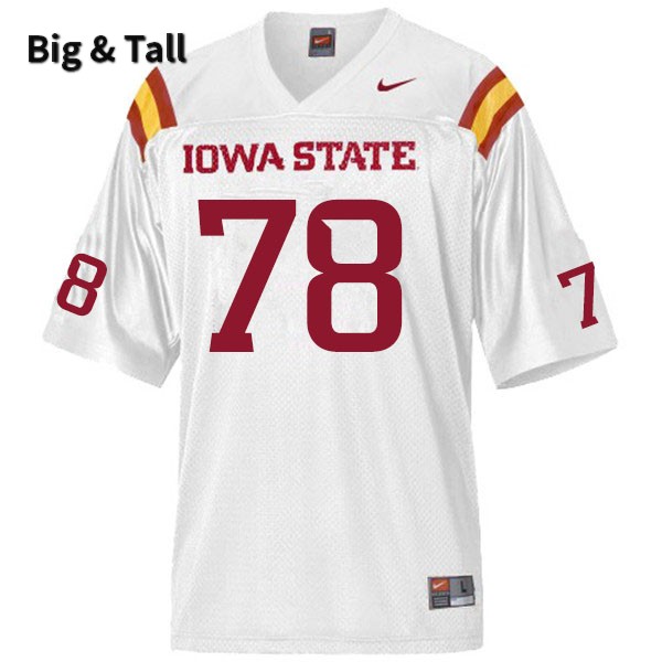 Iowa State Cyclones Men's #78 Nick Lawler Nike NCAA Authentic White Big & Tall College Stitched Football Jersey PJ42Z60CZ